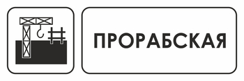 И02 прорабская (пластик, 600х200 мм) - Охрана труда на строительных площадках - Указатели - Магазин охраны труда Протекторшоп