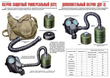 ПВ03 Средства защиты органов дыхания - противогазы, респираторы (пленка самокл., А3, 9 листов) - Плакаты - Гражданская оборона - Магазин охраны труда Протекторшоп